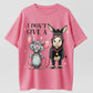I Don’t Give A Damn! Quirky Mouse & Donkey T-Shirt