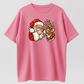 Santa and Reindeer Christmas Shirt, Cute Santa Boop Graphic Tee, Vintage Christmas T-Shirt, Funny Holiday Shirt, Unisex Christmas Gift