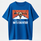 Women's Vintage 90s Country Graphic Fitted Tee Western Bull Skull Print T-Shirt Casual Summer Festival Top, Round Neck, Raised On 90s Country Music