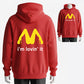 All-New “I'm lovin' it” Fast Food Parody Lowbrow Adult Humor Hoodie