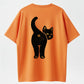 "Hi" Black Cat Vintage Graphic T-Shirt - 100% Cotton Heavyweight