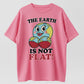 The Earth Is Not Flat Funny Earth Girl Boobs Graphic Pure Cotton T-Shirt