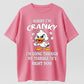 Urbntees Cranky Terrible 70s Duck Funny Organic Cotton Unisex T-Shirt