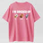 Men's Short-Sleeve Round Neck Soft Streetwear "I'm Bricked Up" Meme Graphic T-Shirt