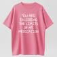 Humorous “You Exceed My Medication Limits” Print Unisex Slightly Stretchy Geometric Fabric, Casual Style, Ideal Gift for Senior Men & Women Pullover