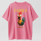 Funny Chicken F Caw F Graphic Tee: Rooster Meme Shirt