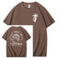 Jesus Made Me A Fisherman Pattern Print 100%Cotton T-Shirt