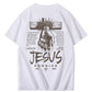 Jesus Forgive Pattern Print 100%Cotton T-Shirt