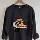 Halloween Little Witch Girl Cat Sweatshirt