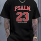 Psalm 23 The Load Is My Shepherod  Pattern Print 100%Cotton T-Shirt