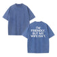 100% Cotton "I’m Friendly, But My Wife Isn’t" T-Shirt – Witty Couple Humor Tee, Soft & Premium Fit