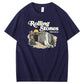 Rolling Stones Since  Ad 33 Pattern Print Crew Neck T-Shirt