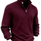 Men's Solid Color Waffle Weave Pullover Sweatshirt