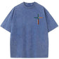 Stand For The Flag Kneel For The Cross 4th Of July Washed T-Shirt