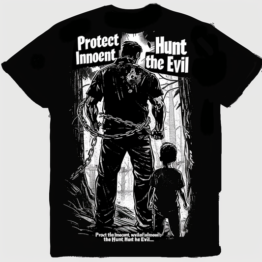 "Fight against pedophilia, protect children" – Bold Statement Men's T-Shirt