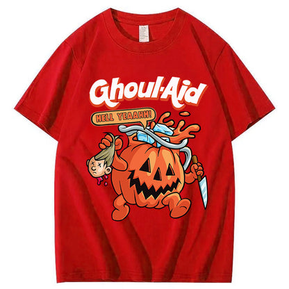 Halloween Ghoul Aid Pumpkin 100% Cotton T-Shirt
