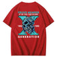 Gen X Skull Pattern 100%Cotton T-Shirt