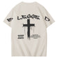 Blessed God Cross Jessus Faith Art Pattern Print T-Shirt