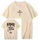 There Is Power In The Name Of Jesus Pattern Print T-Shirt