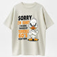 Urbntees Sorry I'm Cranky Terrible 60s Duck Funny Organic Cotton Unisex T-Shirt
