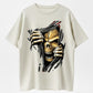 Urbntees Ripped Skull Golden Bones Dark Graphic Organic Cotton Unisex T-Shirt