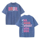 Urbntees BRUH Formerly Known as Mom Vintage Washed Funny Mom Graphic Pure Cotton T-Shirt