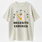 Urbntees Necesito Cerveza I Need Beer Funny Gauge Graphic Pure Cotton T-Shirt