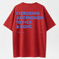 Funny EXERCISING JUST ENOUGH TO F≈CK & FIGHT Tee, Retro Vintage Y2K Streetwear