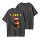 Humorous Rooster Graphic T-Shirt – 'F-CAW-F' Funny Design for Bold Personalities