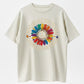 MAGINE Rainbow Flower Peace Sign Lyric Hippie Retro T-Shirt