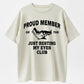 Urbntees Proud Member Just Resting My Eyes Club Sarcastic Organic Cotton Unisex T-Shirt