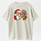 Santa and Reindeer Christmas Shirt, Cute Santa Boop Graphic Tee, Vintage Christmas T-Shirt, Funny Holiday Shirt, Unisex Christmas Gift