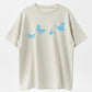 Blurring Butterfly Print Tee Oversized Fit Blurring Butterfly Graphic Psychedelic Print Y2K Unisex Streetwear Top