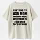 100% Cotton Funny Mom Life Quote Graphic T-Shirt – “Can’t Find It? Ask Mom” Casual Everyday Tee