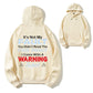 It's Not My Fault Fine Print Warning Funny Organic Cotton Unisex Hoodie