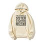 I'm A Proud Sister Of A Freaking Awesome Brother Funny Sibling Gift Graphic Pullover Hoodie