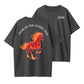 2026 Year of the Fire Horse Chinese Zodiac Flaming Horse Graphic T-Shirt