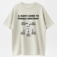 Urbntees Man's Guide to Female Anatomy Funny Sarcastic Organic Cotton Unisex T-Shirt