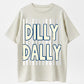 Urbntees Dilly Dally Dally Vintage Stripe Bold Text Pure Cotton T-Shirt Streetwear Style