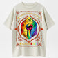 D&D Inspired Rainbow D20 T-Shirt – Unite & Roll for Initiative in Style