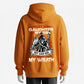 Hurt My Daughter Or Son Reaper Graphic Hoodie - Not Even God Can Save You From My Wrath - 100% Cotton