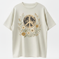 Boho Floral Peace Moon Shirt, Retro Vintage Style