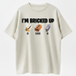 Men's Short-Sleeve Round Neck Soft Streetwear "I'm Bricked Up" Meme Graphic T-Shirt