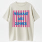 Pregnant Girl Summer Cute Pink Striped Pregnancy Announcement T-Shirt