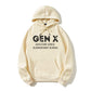 100% Cotton "Gen X: Adulting Since Elementary School" Hoodie – Humorous Generation X Sweatshirt