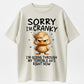 Urbntees Sorry I'm Cranky Terrible 60s Right Now Angry Duck Funny Organic Cotton Unisex T-Shirt