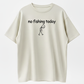 Humorous Men's Fishing T Shirt with No Fishing Today Quote Soft Breathable Crew Neck Tee for Casual and Outdoor Use