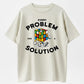 Every Problem Has A Solution Rubik's Cube Graphic T-Shirt - 100% Cotton Heavyweight