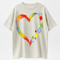 Urbntees Rainbow Heart Puzzle Pieces Autism Awareness Graphic Pure Cotton T-Shirt