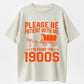 100% Cotton "Please Be Patient With Me, I'm From the 1900s" Vintage Wagon Graphic T-Shirt